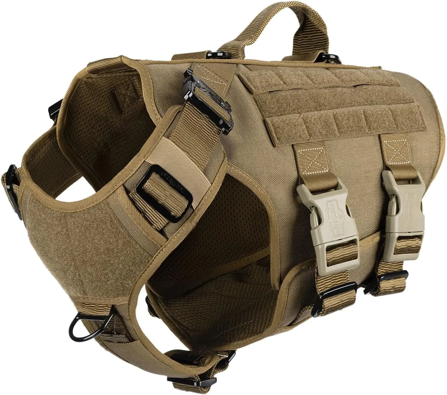 Tactical Dog Harness 6 Buckle No Pull MOLLE