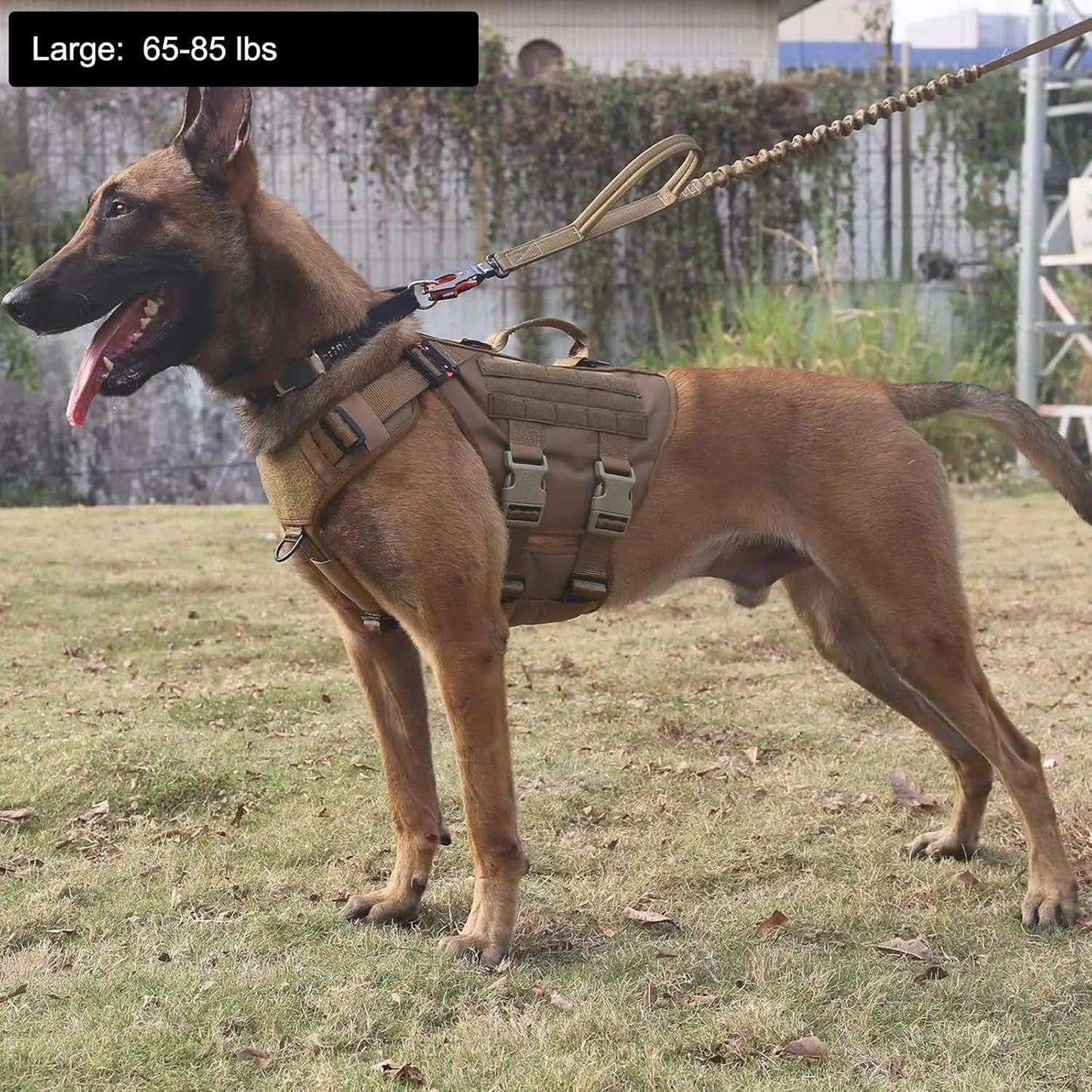 Tactical Dog Harness 6 Buckle No Pull MOLLE