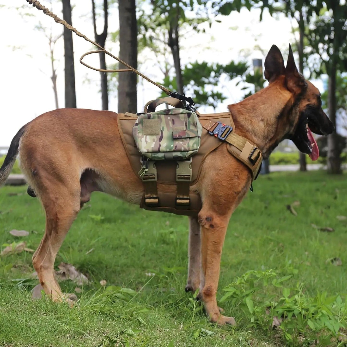 Tactical Dog Harness 6 Buckle No Pull MOLLE