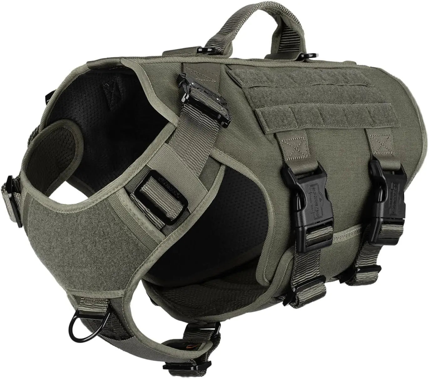 Tactical Dog Harness 6 Buckle No Pull MOLLE