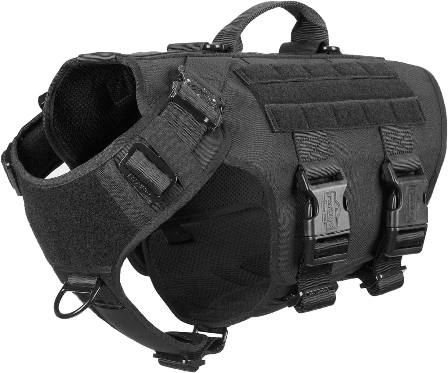 Tactical Dog Harness 6 Buckle No Pull MOLLE