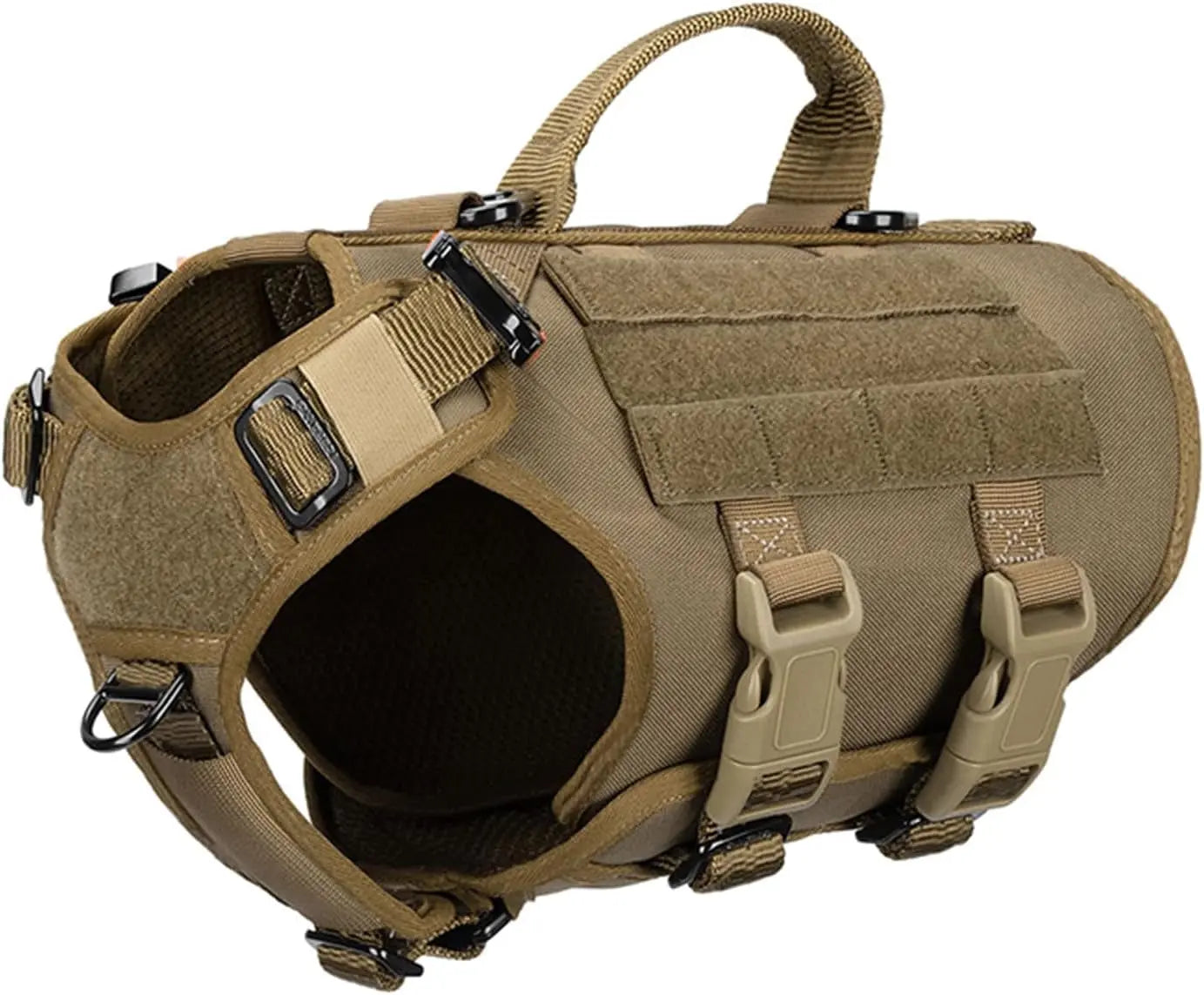 Tactical Dog Harness 6 Buckle No Pull MOLLE