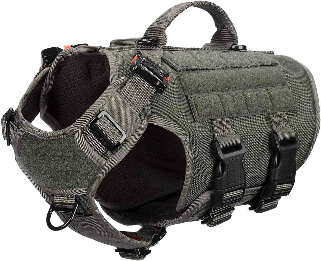 Tactical Dog Harness 6 Buckle No Pull MOLLE