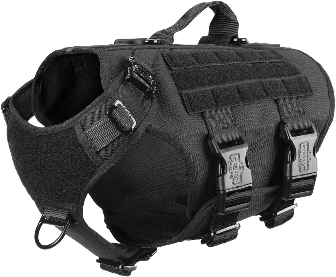 Tactical Dog Harness 6 Buckle No Pull MOLLE