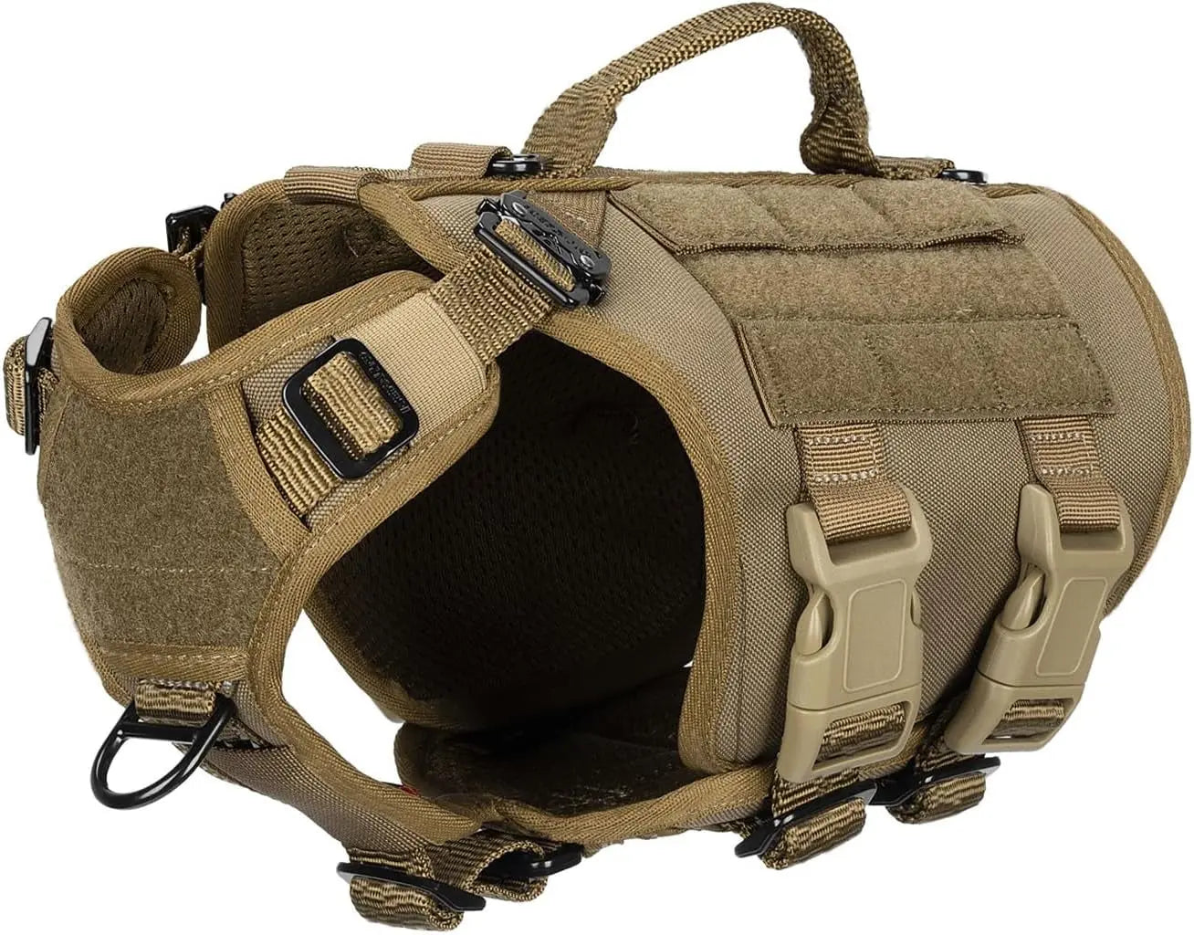 Tactical Dog Harness 6 Buckle No Pull MOLLE