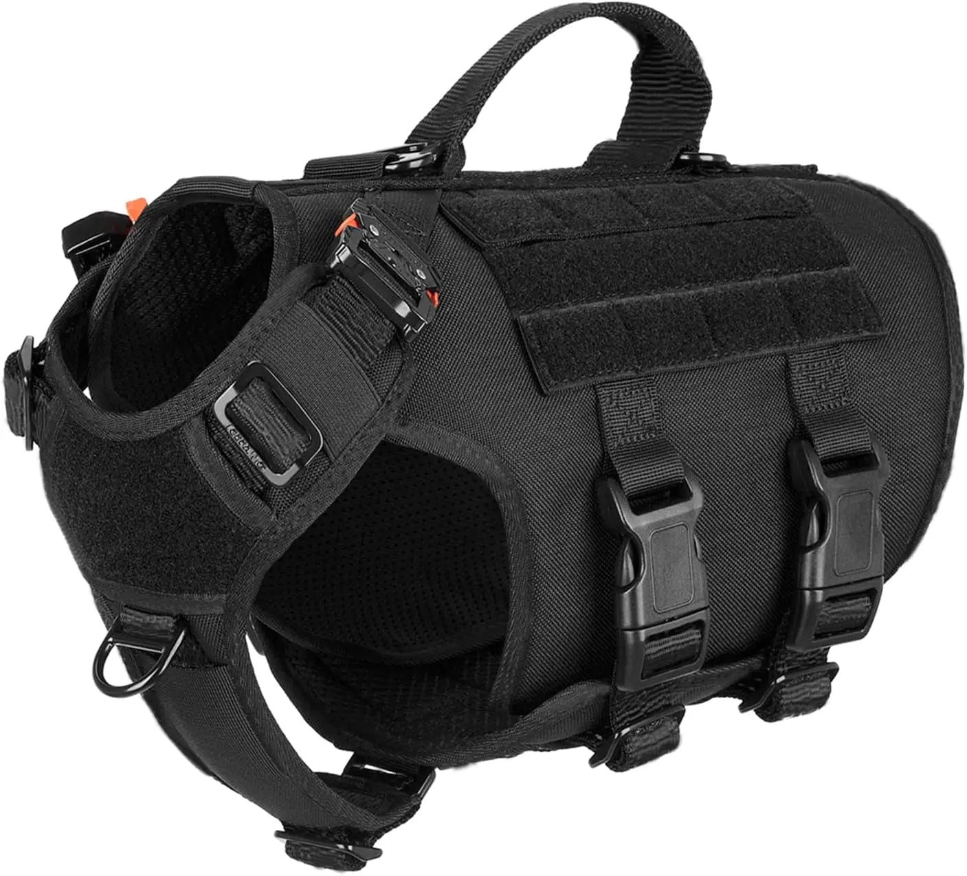 Tactical Dog Harness 6 Buckle No Pull MOLLE