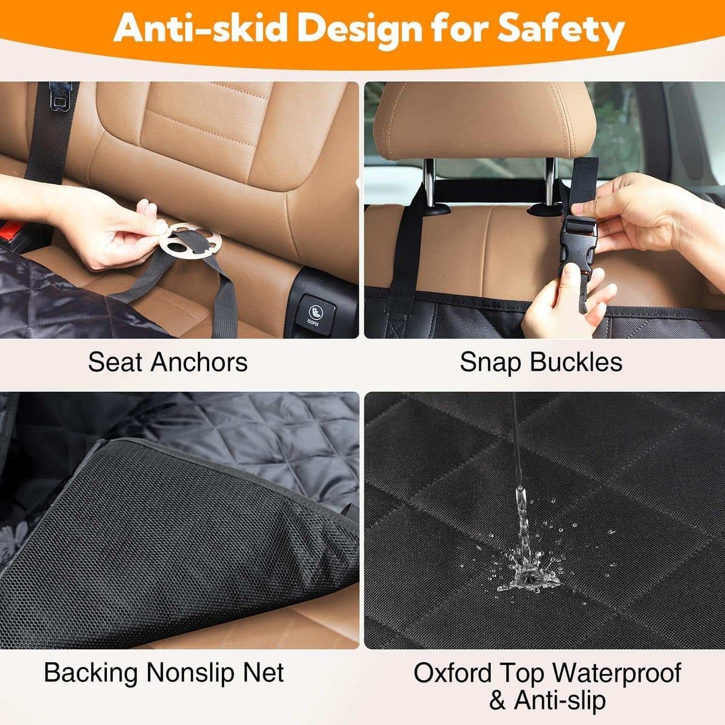 back seat Waterproof Dog Cover