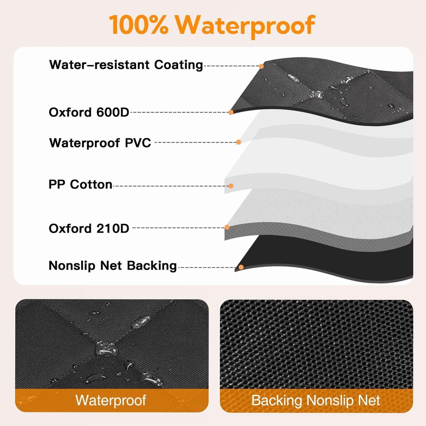 back seat Waterproof Dog Cover